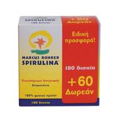 Marcus Rohrer Spirulina Σπιρουλίνα 180caps + 60caps ΔΩΡΟ - Υπερτροφές στο Dvcare