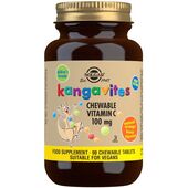Solgar Kangavites Chewable Vitamine C 100mg Natural Orange Burst Flavour 90 Tablets - Βιταμίνη C στο Dvcare