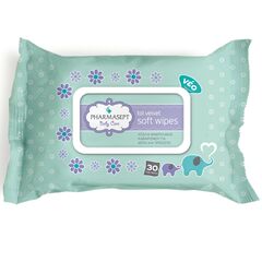Pharmasept Tol Velvet Baby Care Soft Wipes Παιδικά Μαντηλάκια Χωρίς Οινόπνευμα Για Τα Χέρια & Το Πρόσωπο 30τμχ - Μωρομάντηλα στο Dvcare