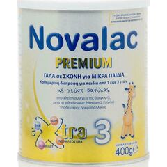 Novalac Γάλα σε Σκόνη Premium Xtra 3 12m+ με Γεύση Βανίλια 400gr - Βρεφικά γάλατα στο Dvcare