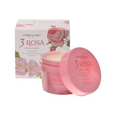 L'Erbolario 3 Rosa Crema Corpo Κρέμα Σώματος με Τριαντάφυλλο Αλθαία και Ροζ Πιπέρι 200ml - Ενυδάτωση στο Dvcare