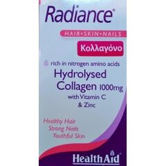 Health Aid Radiance Collagen Κολλαγόνο 1000mg με Βιταμινη C & Ψευδάργυρο 60tabs - Συμπληρώματα Διατροφής στο Dvcare