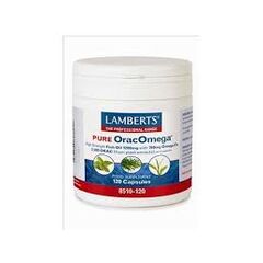 Lamberts Pure OracOmega High Strenghth Fish Oil 1200mg With 760mg Omega 3's 2500 Orac ( From Plant Extracts)  Per 2 Caps 120 caps - Συμπληρώματα Διατροφής στο Dvcare
