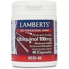 Lamberts Ubiquinol 100Mg Αντιοξειδωτικό-Ενέργεια -Τόνωση 60Caps - Συμπληρώματα Διατροφής στο Dvcare