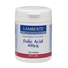 Lamberts Vit Folic Acid 400Mcg 100Tabs - Συμπληρώματα Διατροφής στο Dvcare