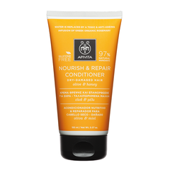Apivita Holistic Hair Care Kρέμα Θρέψης & Επανόρθωσης για Ξηρά/Ταλαιπωρημένα Μαλλιά με Μέλι & Ελιά 150ml - Μάσκες & Ειδική Περιποίηση στο Dvcare