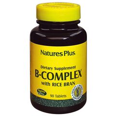 Natures Plus B - Complex Συμπλήρωμα Διατροφής με Σύμπλεγμα Βιταμινών B 90tabs - Βιταμίνη B στο Dvcare