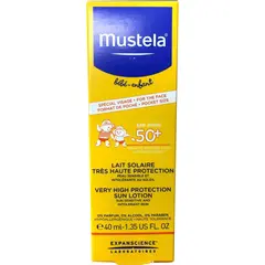 Mustela Bebe-Enfant Lait Solaire Face Tres Haute Potection 50SPF Αντηλιακό Προσώπου Πολύ Υψηλής Προστασίας 50SPF 40ml - Αντηλιακά στο Dvcare