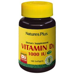 Natures Plus Adult's chewable Vitamin D3 1000IU 90 μασώμενες ταμπλέτες - Βιταμίνη D στο Dvcare