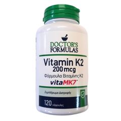Doctor's Formulas Vitamin K2 200mcg Φορμουλα Βιταμινης Κ2 Vita MK7 120caps - Οστά & Αρθρώσεις στο Dvcare
