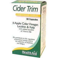 Health Aid Cider Trim Μηλοξυδο, Λεκιθίνη,Βιταμίνη Β6 & Kelp Ειδικός Συνδυασμός Για Όσους Θέλουν Να Χάσουν Βαρους - Χάπια Αδυνατίσματος στο Dvcare