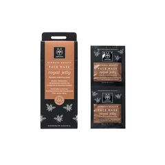 Apivita Express Beauty Face Mask Royal Jelly Mάσκα Σύσφιξης και Ανάπλασης με βασιλικό πολτό 2x8ml - Μάσκες Ομορφιάς στο Dvcare