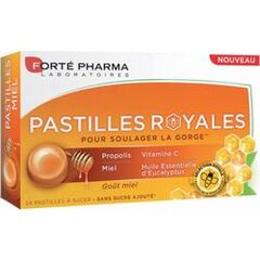 Forte Pharma Forte Royal Με Προπολη Για Την Ανακουφιση Του Λαιμου Με Προπολι Και Μελι Γευση Μελι 24 Pastilles - Πονόλαιμος στο Dvcare