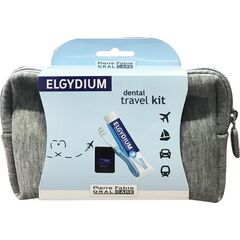Elgydium Dental Travel Kit (Γκρι, Κόκκινο, Μπλε) - Στοματική Υγιεινή στο Dvcare