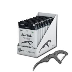 Humble Dental Floss Charcoal Picks- 50- Pcs - Στοματική Υγιεινή στο Dvcare