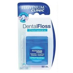 Elgydium Clinic Dental Floss Chlorhexidine 50mt - Στοματική Υγιεινή στο Dvcare