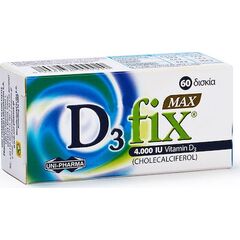 D3 Fix Max 4000IU Vitamin D3 60Δισκια - Βιταμίνη D στο Dvcare