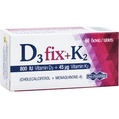D3 Fix+K2 (800 IU Vitamin d3+ 45 mg Vitamin K2) 60 Δισκια - Βιταμίνη D στο Dvcare