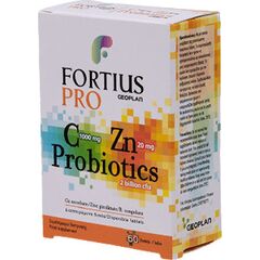 Fortius Pro C1000mg Zn 20mg Probiotics 2 dis 60 Tabs - Βιταμίνες & Μέταλλα στο Dvcare