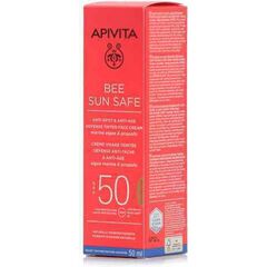 Apivita Bee Sun Safe Anti-spot & Anti-age Tinted Golden SPF50 50ml - Αντηλιακή Προστασία στο Dvcare
