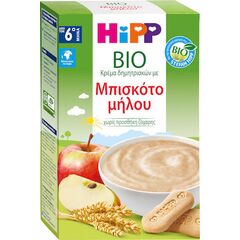 Hipp Βρεφική Κρέμα Μπισκότο Μήλο 6m+ 250gr - Βρεφικές Τροφές στο Dvcare