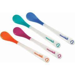 Munchkin Βρεφικό Σετ με Κουτάλια με Ένδειξη Θερμοκρασίας από Πλαστικό για 3+ μηνών 4τμχ - Βρεφικά είδη στο Dvcare