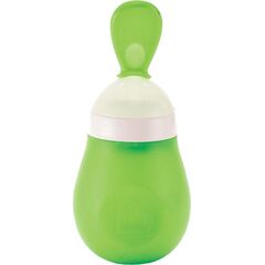 Munchkin Βρεφικό Κουτάλι με Ρυθμιζόμενη Ροή από Σιλικόνη Λαχανί για 4+ μηνών - Βρεφικά είδη στο Dvcare