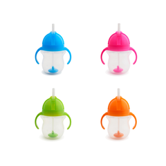 Munchkin Κύπελλο με Καλαμάκι Click Lock Pink 207ml, 6m+ - Μητέρα & Παιδί στο Dvcare