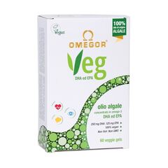 Omegor Veg Συμπλήρωμα Διατροφής με Ωμέγα 3 DHA & EPA Κατάλληλο για Vegans 60 κάψουλες - Συμπληρώματα στο Dvcare