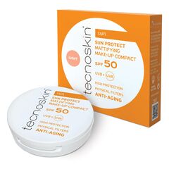 Tecnoskin Sun Protect Mattifying Make - up Compact LIGHT 10g - Πρόσωπο στο Dvcare