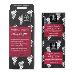 APIVITA EXPRESS BEAUTY Αντιρυτιδική και Συσφιγκτική Μάσκα με σταφύλι 2χ8ml - Αντιγήρανση στο Dvcare