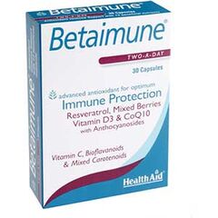 Health Aid BETAIMUNE 30caps - Ενίσχυση Ανοσοποιητικού στο Dvcare