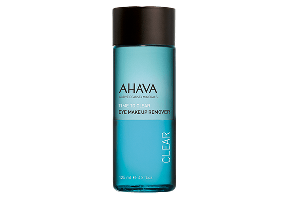 Ahava Time To Clear Eye Makeup Remover Καθαριστικό για Απομάκρυνση του Αδιάβροχου  Make up Ματιών 125ml - Καθαρισμός - Ντεμακιγιάζ στο Dvcare