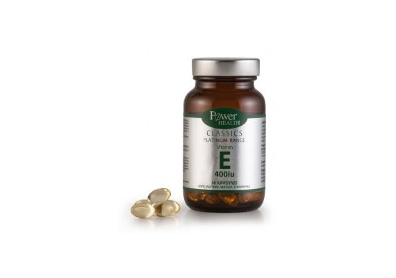 Power Health Classics Platinum Range VITAMIN E 400iu Συμπλήρωμα Διατροφής για Αντιοξείδωση και Αναπαραγωγή 30caps - Βιταμίνη E στο Dvcare