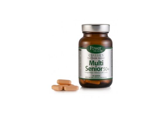Power Health Classics Platinum Range  Multi Senior 50+ Πολυβιταμινούχο Συμπλήρωμα Διατροφής 30tbs - Νευρικό Σύστημα & Εγκέφαλος στο Dvcare