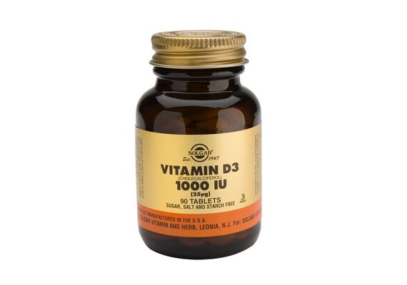 Solgar Vitamin D3 1000IU 90tabs - Βιταμίνη D στο Dvcare