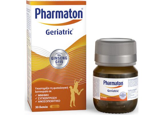 Pharmaton Geriatric με Gingeng G115 - Ενέργεια & Τόνωση στο Dvcare