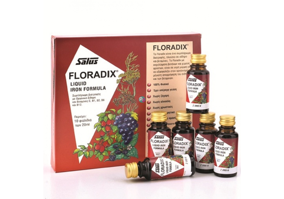 Power Health Floradix Liquid Iron 10 x 20ml - Ενέργεια & Τόνωση στο Dvcare