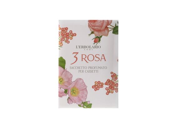 L'Erbolario 3 Rosa Sacchetto Profumato per Cassetti Αρωματικά Σακουλάκια για Συρτάρια - Αρώματα στο Dvcare