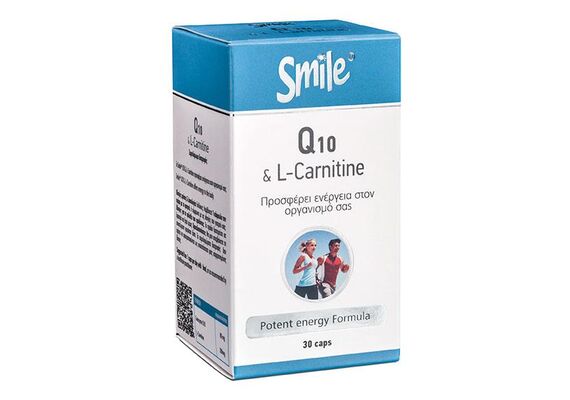 AM Health Smile Coenzyme Q10 & L-Carinitine 30caps - Καρδιαγγειακό σύστημα στο Dvcare