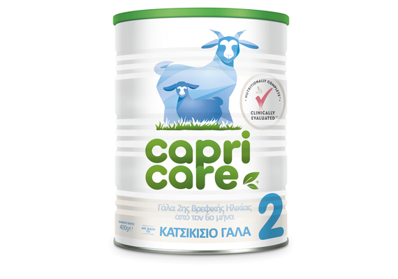 Capri Care 2 Κατσικίσιο Γάλα για Βρέφη μετά των 6 Μηνών 400gr - Βρεφικά γάλατα στο Dvcare