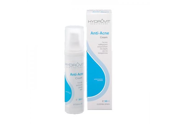 Hydrovit Anti-Acne Cream Κρέμα κατά της Ακμής και της Λιπαρότητας 50ml - Ακμή & Νεανική Επιδερμίδα  στο Dvcare