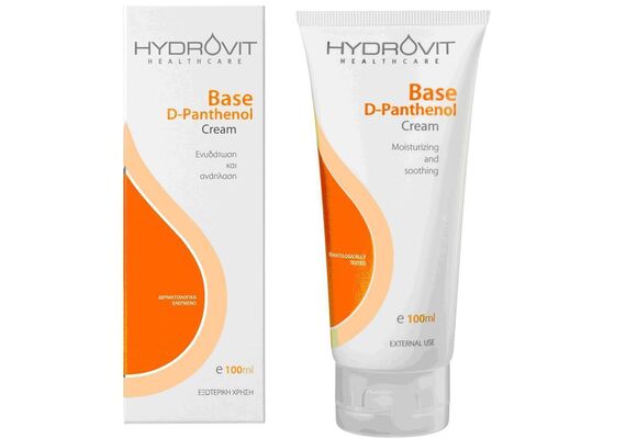Hydrovit Base D-Panthenol Κρέμα Ενυδάτωσης και Ανάπλασης 100ml - Εγκυμοσύνη & Γαλουχία στο Dvcare
