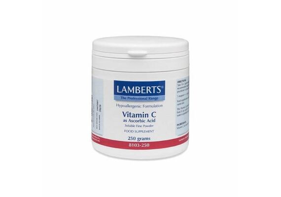 Lamberts Ascorbic Acid 250Gr New - Συμπληρώματα Διατροφής στο Dvcare