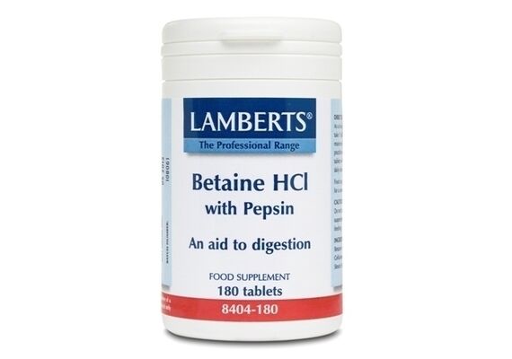 Lamberts Dig Betaine-Pepsin 5Mg 180Tabs - Συμπληρώματα Διατροφής στο Dvcare