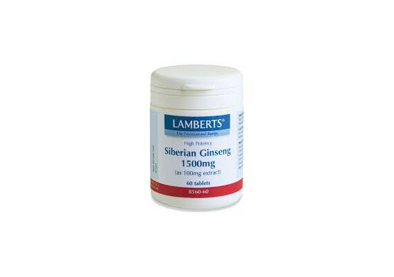 Lamberts Her Siberian Ginseng 1500Mg 60Tabs - Συμπληρώματα Διατροφής στο Dvcare