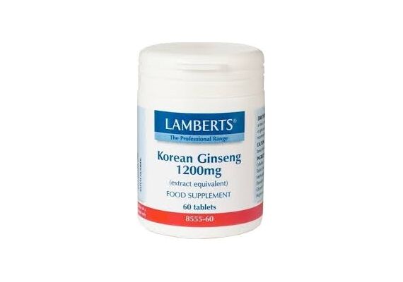 Lamberts Korean Ginseng 1200Mg 60Tabs - Συμπληρώματα Διατροφής στο Dvcare