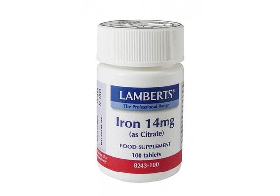 Lamberts Min Iron 14Mg 100Tabs - Συμπληρώματα Διατροφής στο Dvcare