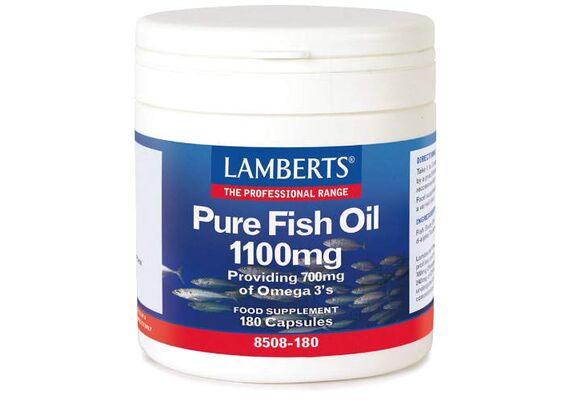 Lamberts Pure Fish Oil 1100Mg 180Caps - Συμπληρώματα Διατροφής στο Dvcare