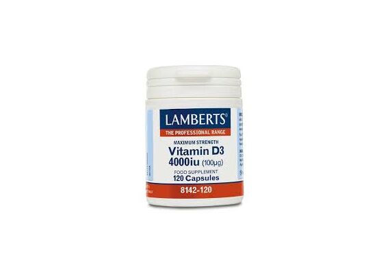 Lamberts Vitamin D 4000Iu 120Caps - Βιταμίνη D στο Dvcare